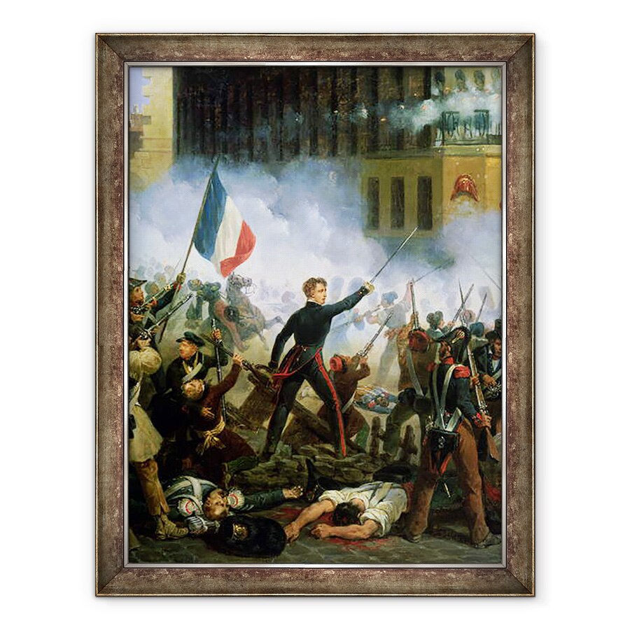 Tablou inramat - Hippolyte Lecomte - Lupta de pe Rue de Rohan I, 60 x 80 cm