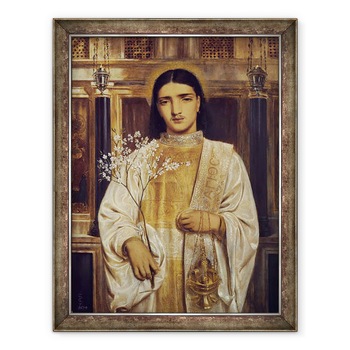 Tablou inramat - Simeon Solomon - Un sfant al Bisericii de Est numit anterior un acolit grec, 70 x 90 cm Tablou inramat - Simeon Solomon - Un sfant al Bisericii de Est numit anterior un acolit grec, 70 x 90 cm