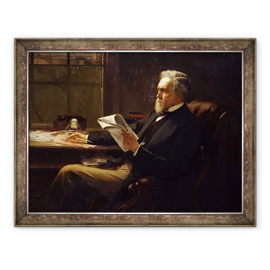 Tablou inramat - William Holyoake - Portretul lui George Jacob Holyoake 1817-1906, 70 x 90 cm