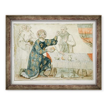 Tablou inramat - Nicolas Claude Fabri de Peiresc - Dna 1779 fol.81 St. Louis hranire un calugar zgarcit, 70 x 90 cm Tablou inramat - Nicolas Claude Fabri de Peiresc - Dna 1779 fol.81 St. Louis hranire un calugar zgarcit, 70 x 90 cm