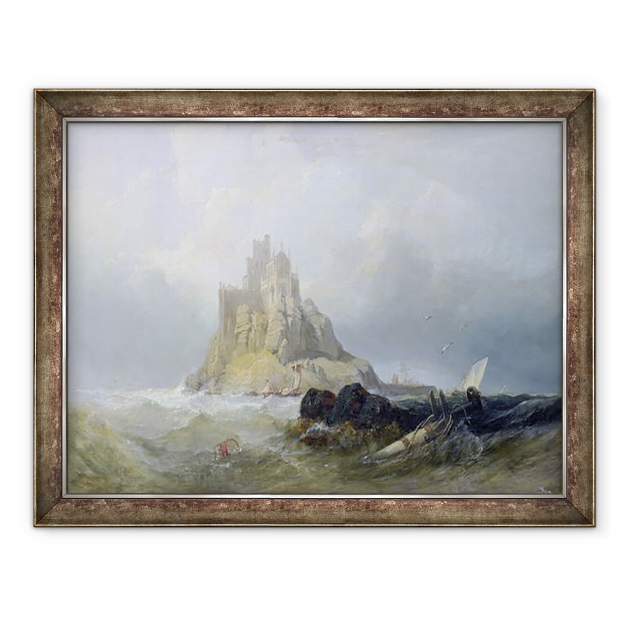 Tablou inramat - William Clarkson Stanfield - St. Michaels Mount, 70 x 90 cm