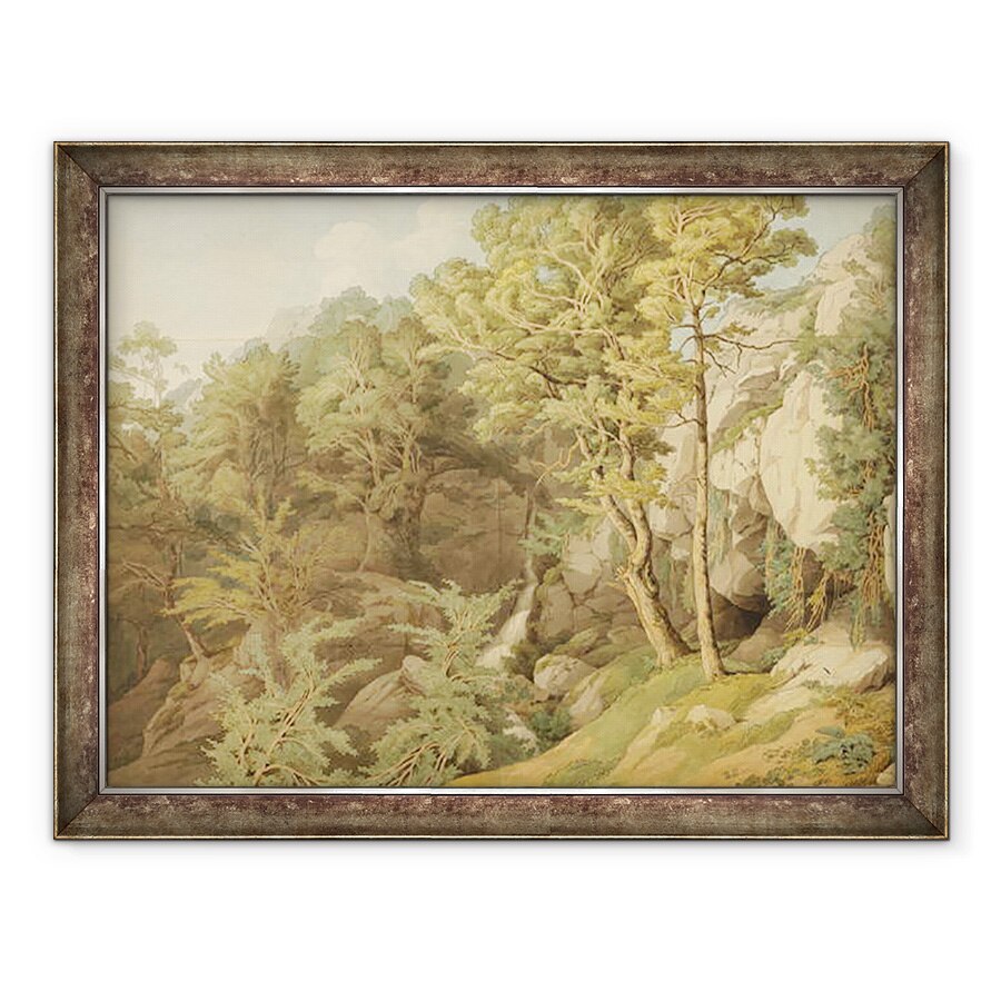 Tablou inramat - John White Abbott - Canonteign, Devon, 60 x 80 cm