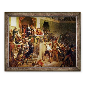 Tablou inramat - Jean Alphonse Roehn - Francois Boissy dAnglas 1756-1826 Salutandu-l pe seful adjunctului Jean Feraud 1758-95 1 Priarial An III 20 mai 1795 1831, 70 x 90 cm Tablou inramat - Jean Alphonse Roehn - Francois Boissy dAnglas 1756-1826 Salutandu-l pe seful adjunctului Jean Feraud 1758-95 1 Priarial An III 20 mai 1795 1831, 70 x 90 cm