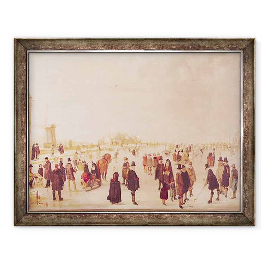 Tablou inramat - Hendrik Avercamp - Divertisment pe gheata, 60 x 80 cm