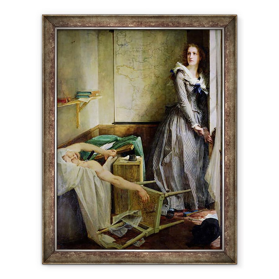 Tablou inramat - Paul Baudry - Portret De Charlotte Corday 1768-93, 70 x 90 cm