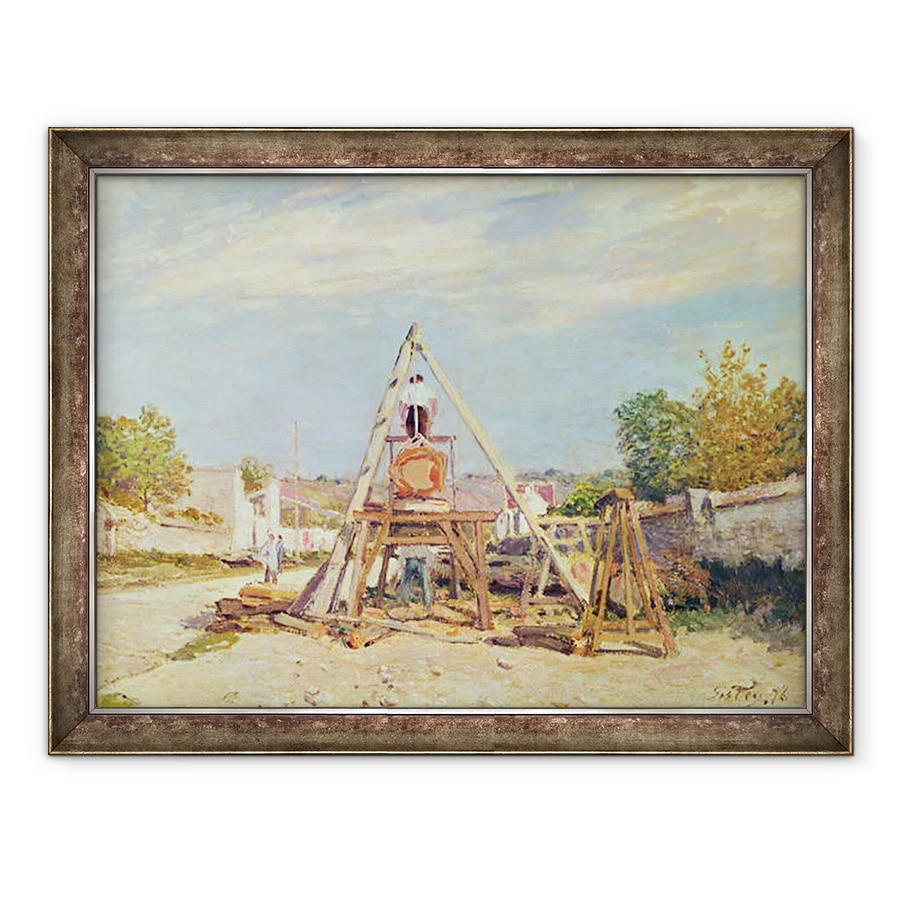 Tablou inramat - Alfred Sisley - Taietoarele de lemne, 70 x 90 cm