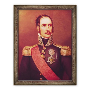 Tablou inramat - Jacques Louis David - Portretul Printului Eugene de Beauharnais 1781-1824 Vicerege al Italiei si Duce de Leuchtenberg, 70 x 90 cm Tablou inramat - Jacques Louis David - Portretul Printului Eugene de Beauharnais 1781-1824 Vicerege al Italiei si Duce de Leuchtenberg, 70 x 90 cm