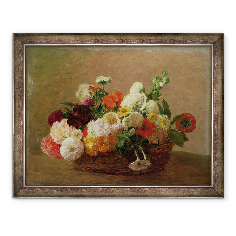 Tablou inramat - Ignace Henri Jean Fantin-Latour - Flori Natura moarta, 70 x 90 cm
