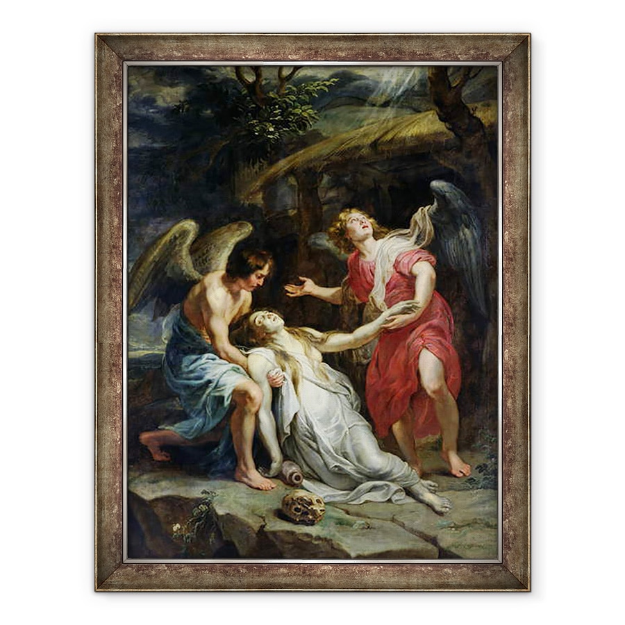 Tablou inramat - Peter Paul Rubens - Extazul Mariei Magdalena, 70 x 90 cm