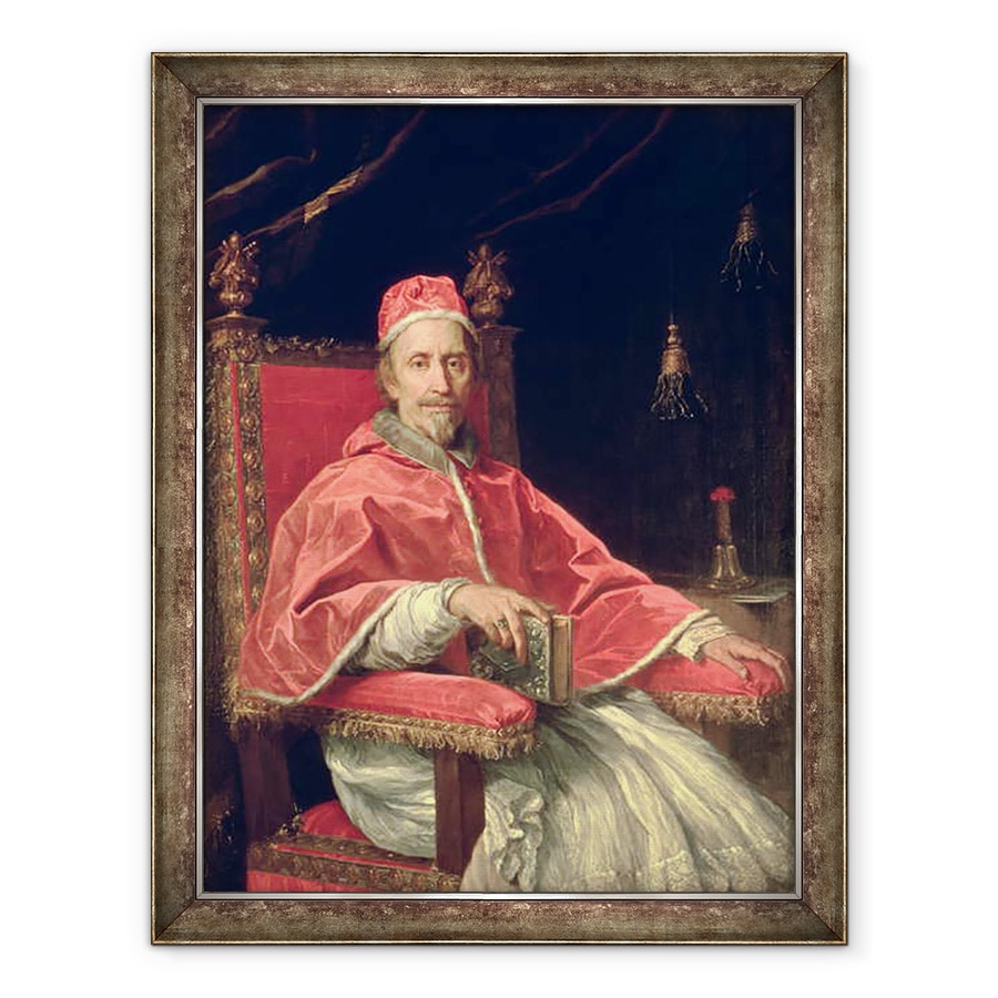 Tablou inramat - Carlo Maratta - Portretul Papei Clement IX 1600-69, 70 x 90 cm