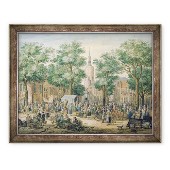 Tablou inramat - Paulus Constantin La Fargue - Piata de la Haga, 70 x 90 cm Tablou inramat - Paulus Constantin La Fargue - Piata de la Haga, 70 x 90 cm