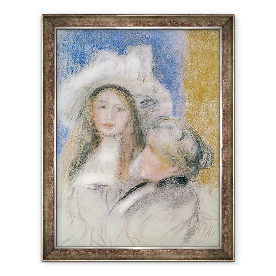 Tablou inramat - Pierre Auguste Renoir - Berthe Morisot 1841-95 si fiica ei Julie Manet 1878-1966, 60 x 80 cm