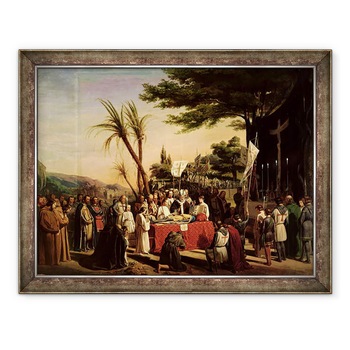 Tablou inramat - Edouard Cibot - inmormantarea lui Godfrey de Bouillon c.1060-1100 la Ierusalim, 23 iulie 1100, 60 x 80 cm Tablou inramat - Edouard Cibot - inmormantarea lui Godfrey de Bouillon c.1060-1100 la Ierusalim, 23 iulie 1100, 60 x 80 cm