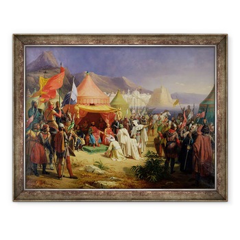 Tablou inramat - Charles Alexandre Debacq - Luarea de la Tripoli, aprilie 1102, 60 x 80 cm Tablou inramat - Charles Alexandre Debacq - Luarea de la Tripoli, aprilie 1102, 60 x 80 cm