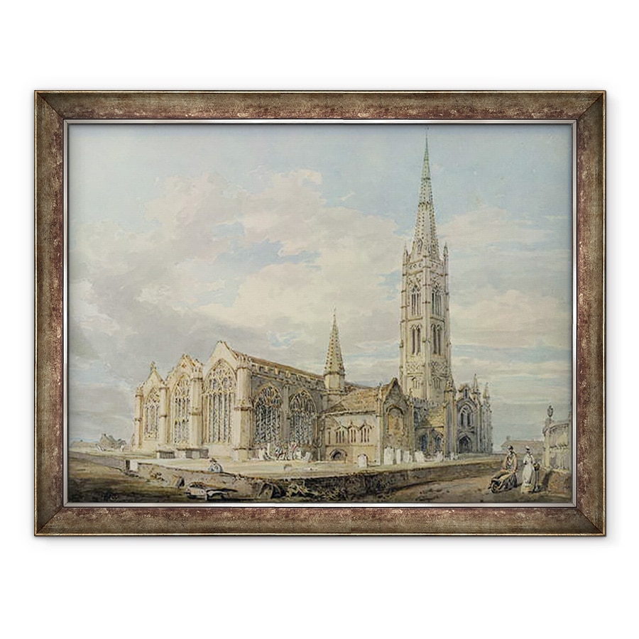 Tablou inramat - Joseph Mallord William Turner - Biserica Grantham din Lincolnshire, 60 x 80 cm