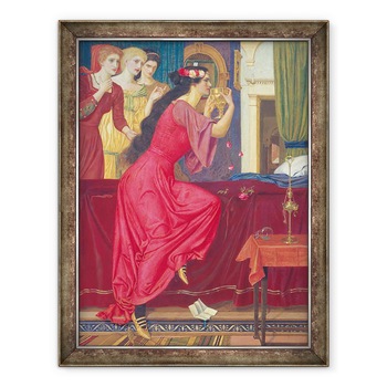 Tablou inramat - Joseph Edward Southall - Sigismunda bea otrava, 70 x 90 cm Tablou inramat - Joseph Edward Southall - Sigismunda bea otrava, 70 x 90 cm