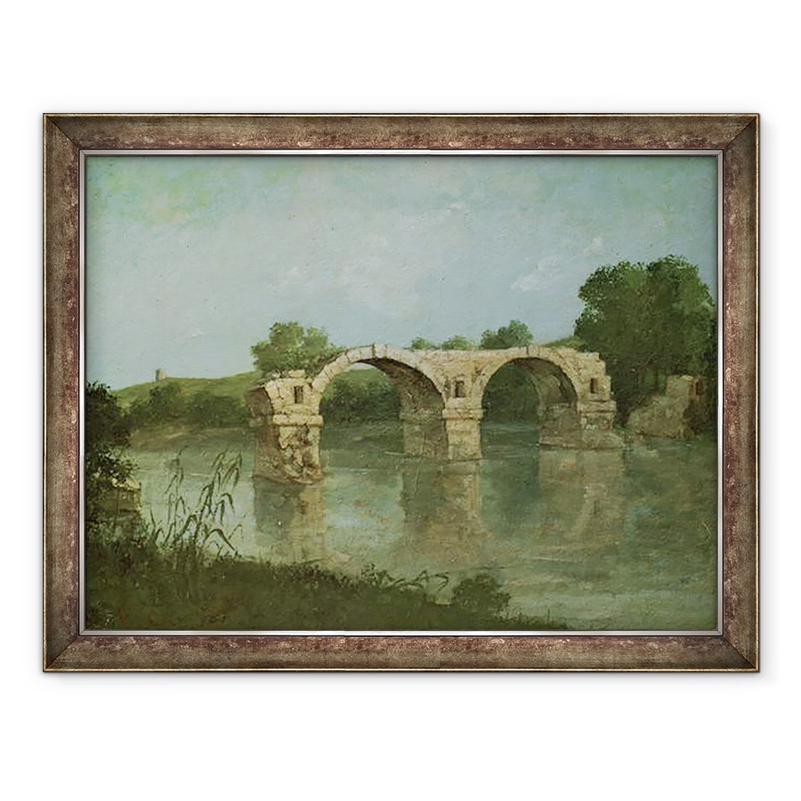 Tablou inramat - Gustave Courbet - Podul de la Ambrussum, 60 x 80 cm