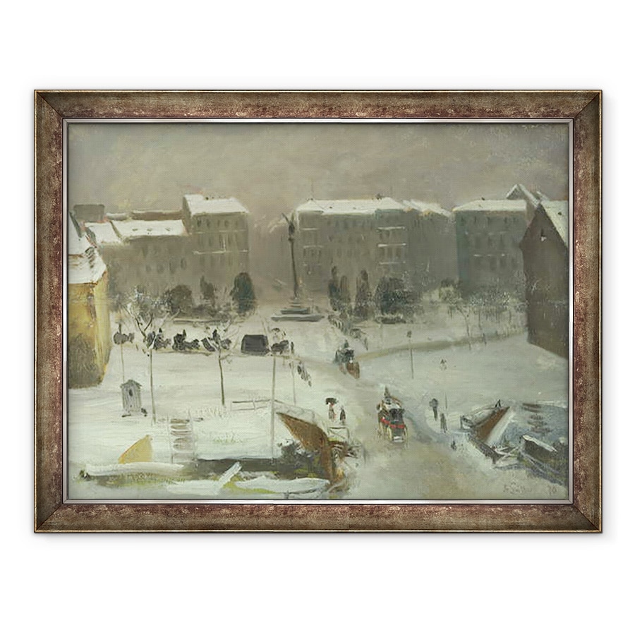 Tablou inramat - Ascan Lutteroth - Piata Belle-Alliance din Berlin, 60 x 80 cm