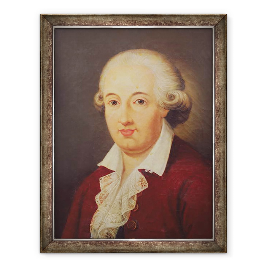 Tablou inramat - Scoala Italiana - Portret De Domenico Cimarosa 1749-1801, 60 x 80 cm