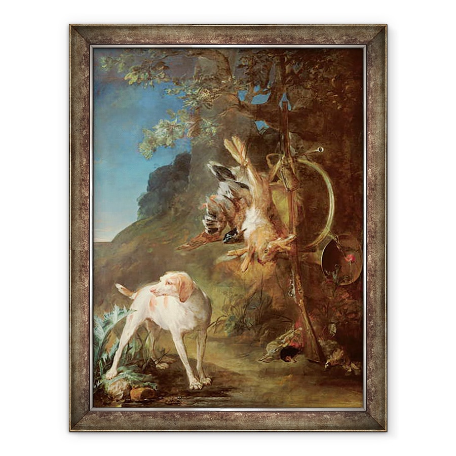 Tablou inramat - Jean-Baptiste Simeon Chardin - Caine si Joc, 60 x 80 cm