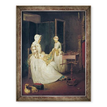 Tablou inramat - Jean-Baptiste Simeon Chardin - Mama sarguincioasa, 60 x 80 cm Tablou inramat - Jean-Baptiste Simeon Chardin - Mama sarguincioasa, 60 x 80 cm