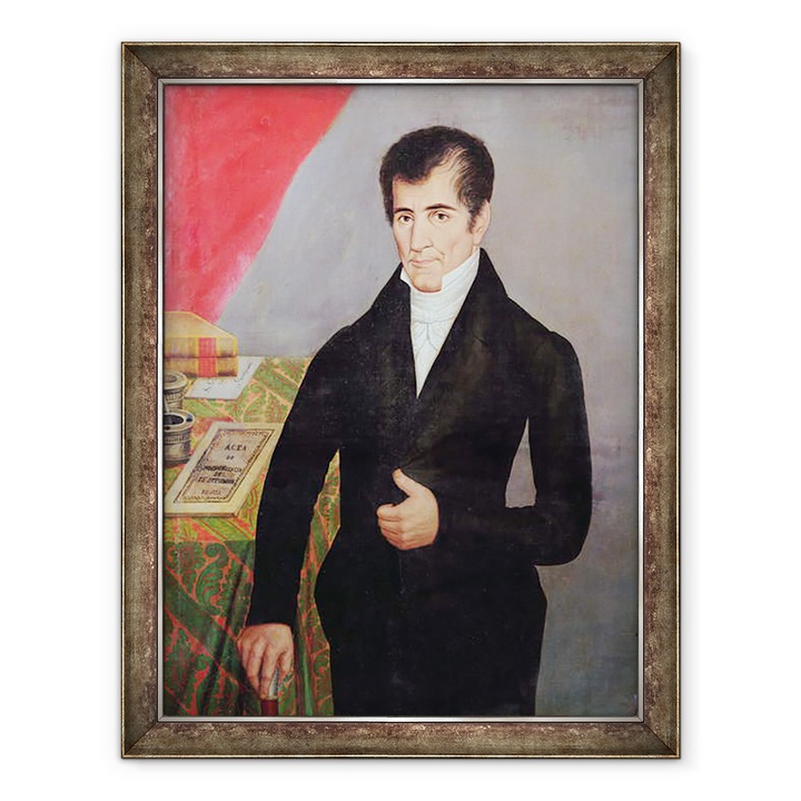 Tablou inramat - Scoala din Guatemala - Don Jose Cecilio del Valle 1777-1834, 70 x 90 cm