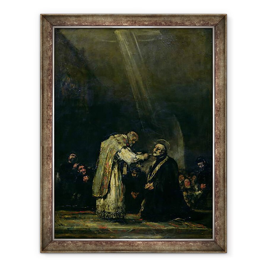 Tablou inramat - Francisco Jose de Goya y Lucientes - Ultima impartasanie a Sfantului Iosif Calasanz 1556-1648 c.1819, 60 x 80 cm