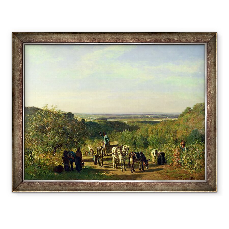 Tablou inramat - Constant-Emile Troyon - Vedere de la Hilltops of Suresnes sau, 60 x 80 cm