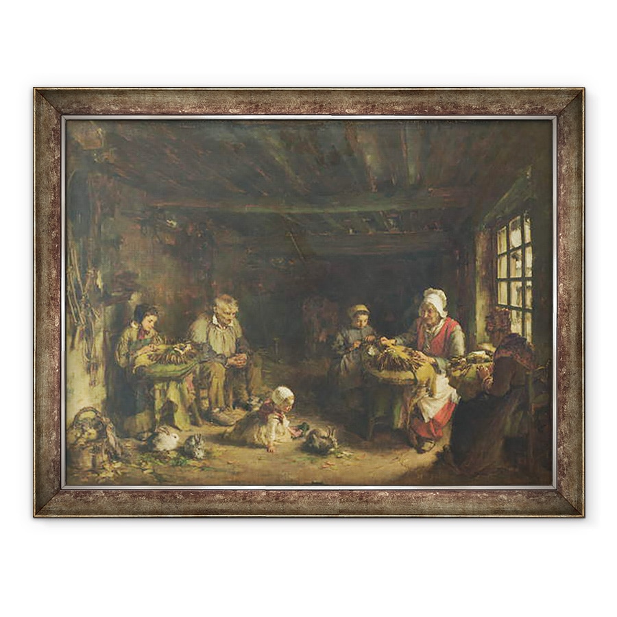 Tablou inramat - Paul Soyer - Lacemakers la Asnieres-sur-Oise, 60 x 80 cm