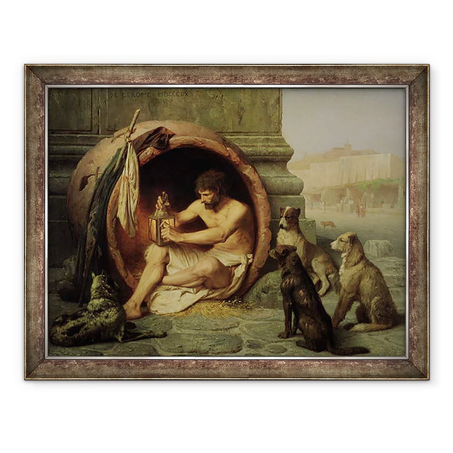 Tablou inramat - Jean Leon Gerome - Diogene, 70 x 90 cm