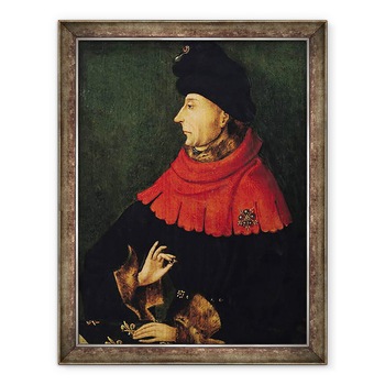 Tablou inramat - Scoala franceza - Ioan cel Neinfricat 1371-1419 Duce de Burgundia, 60 x 80 cm Tablou inramat - Scoala franceza - Ioan cel Neinfricat 1371-1419 Duce de Burgundia, 60 x 80 cm