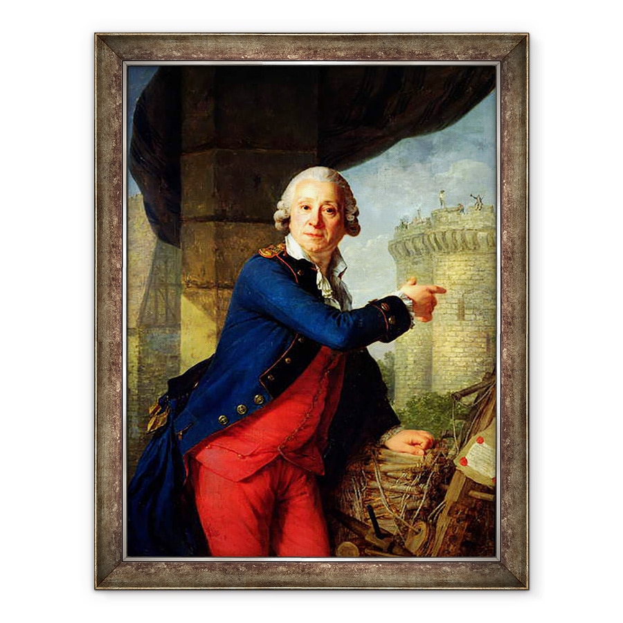 Tablou inramat - Antoine Vestier - Jean-Henri 1725-1805 Chevalier de Latude, 60 x 80 cm
