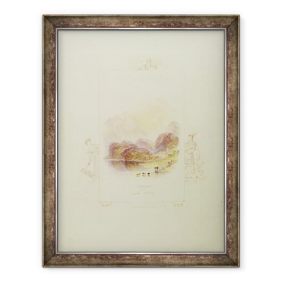 Tablou inramat - Joseph Mallord William Turner - Design pentru o ilustratie pentru Doamna lacului a lui Walter Scott, 60 x 80 cm