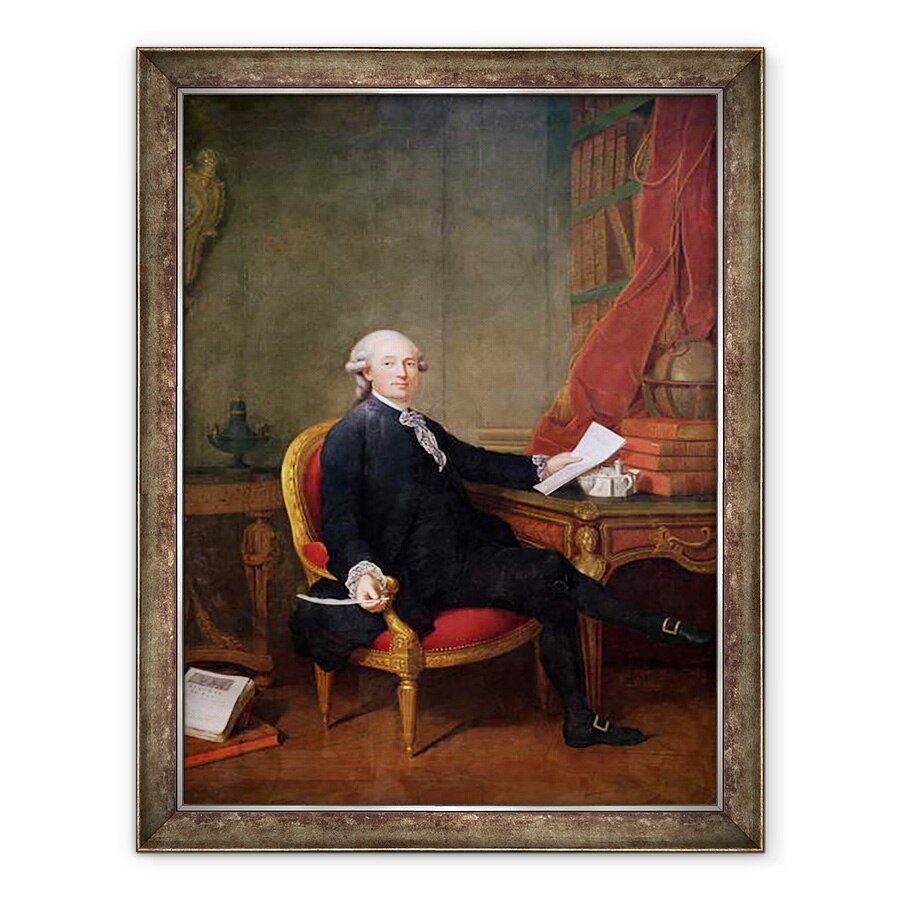 Tablou inramat - Jules Cesar Denis van Loo - Frederic-Ignace 1732-1818 Conte de Mirbec, 60 x 80 cm