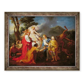 Tablou inramat - Henri Antoine de Favanne - Alegorie de recunoastere a lui Philippe de France 1683-1746 Duce de Anjou ca rege al Spaniei, 24 noiembrie 1700, 60 x 80 cm Tablou inramat - Henri Antoine de Favanne - Alegorie de recunoastere a lui Philippe de France 1683-1746 Duce de Anjou ca rege al Spaniei, 24 noiembrie 1700, 60 x 80 cm