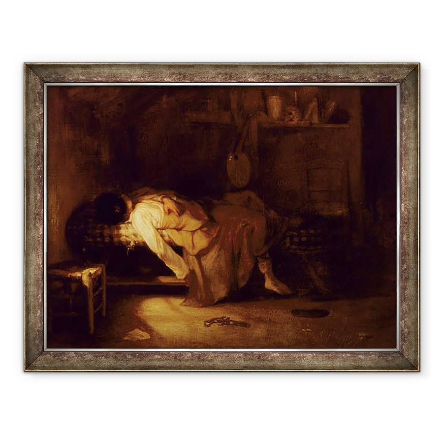 Tablou inramat - Alexandre Gabriel Decamps - Sinuciderea, 60 x 80 cm
