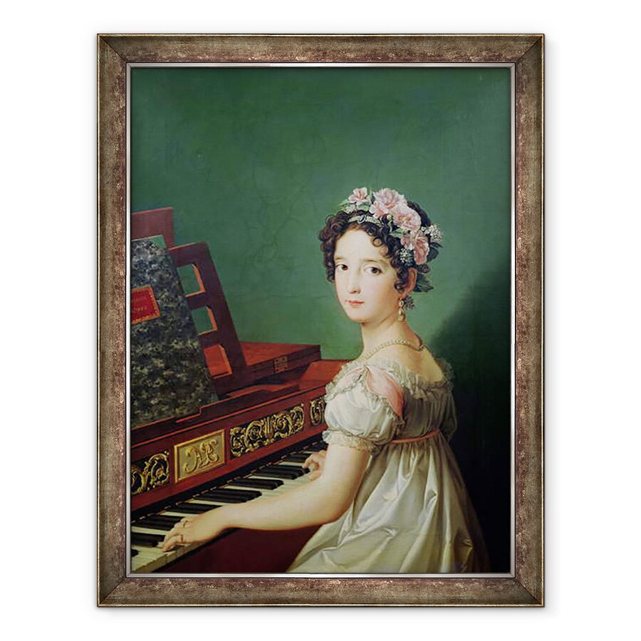 Tablou inramat - Zacarias Gonzalez Velazquez - Fiica artistului la Clavichord, 60 x 80 cm