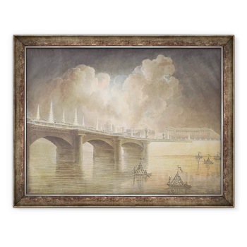 Tablou inramat - Francesco Piranesi - Focuri de artificii in Place de la Concorde pentru aniversarea 18 Brumaire 9 noiembrie 1799, 60 x 80 cm Tablou inramat - Francesco Piranesi - Focuri de artificii in Place de la Concorde pentru aniversarea 18 Brumaire 9 noiembrie 1799, 60 x 80 cm