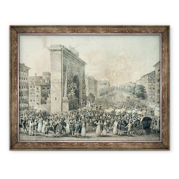 Tablou inramat - Nicolas Joseph Vergnaux - Intrarea lui Ludovic al XVIII-lea 1755-1824 prin Porte Saint-Denis, 60 x 80 cm Tablou inramat - Nicolas Joseph Vergnaux - Intrarea lui Ludovic al XVIII-lea 1755-1824 prin Porte Saint-Denis, 60 x 80 cm