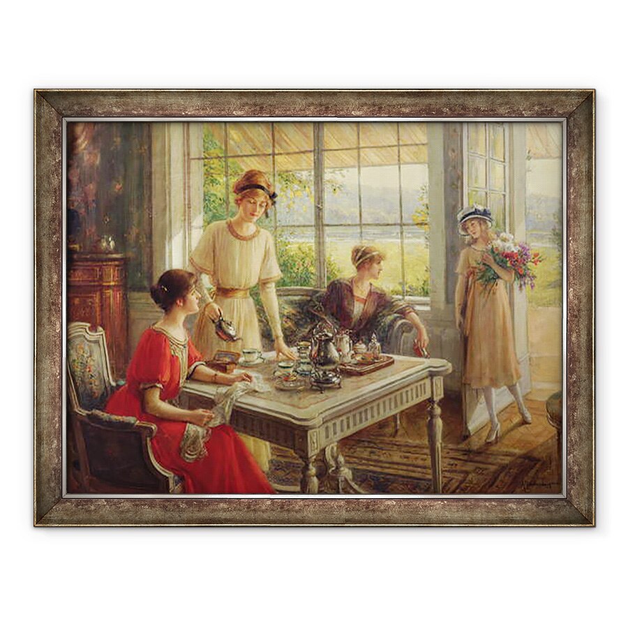 Tablou inramat - Albert Lynch - Femei care iau ceai, 70 x 90 cm