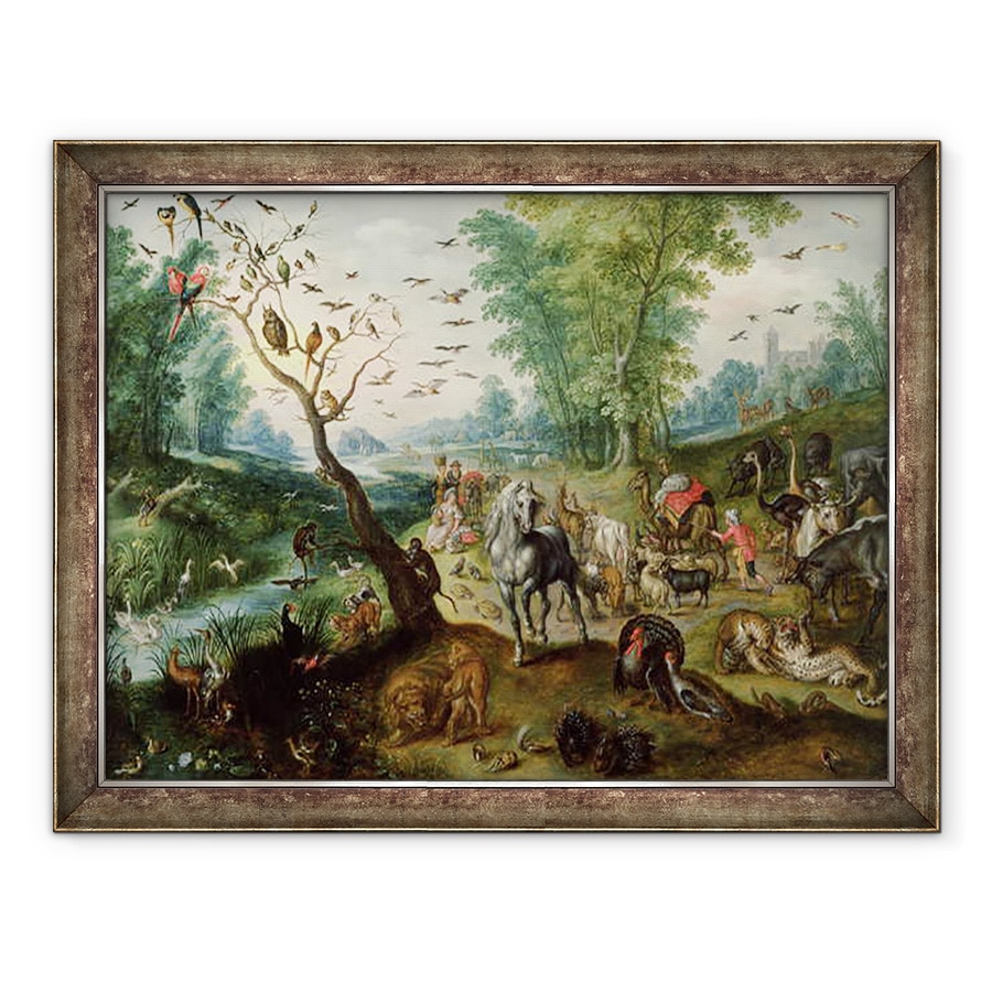 Tablou inramat - Jan Brueghel the Elder - Arca lui Noe, 60 x 80 cm