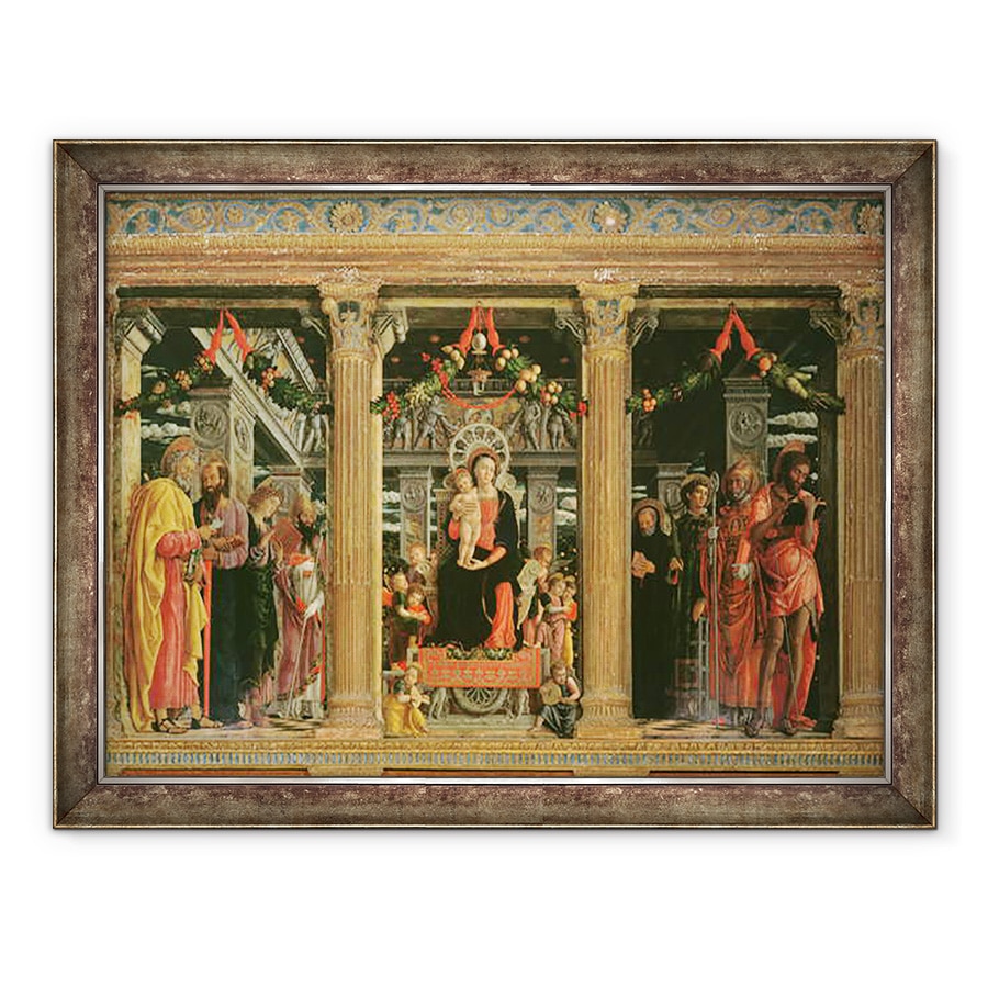 Tablou inramat - Andrea Mantegna - Altarul Sfantului Zeno din Verona, 60 x 80 cm