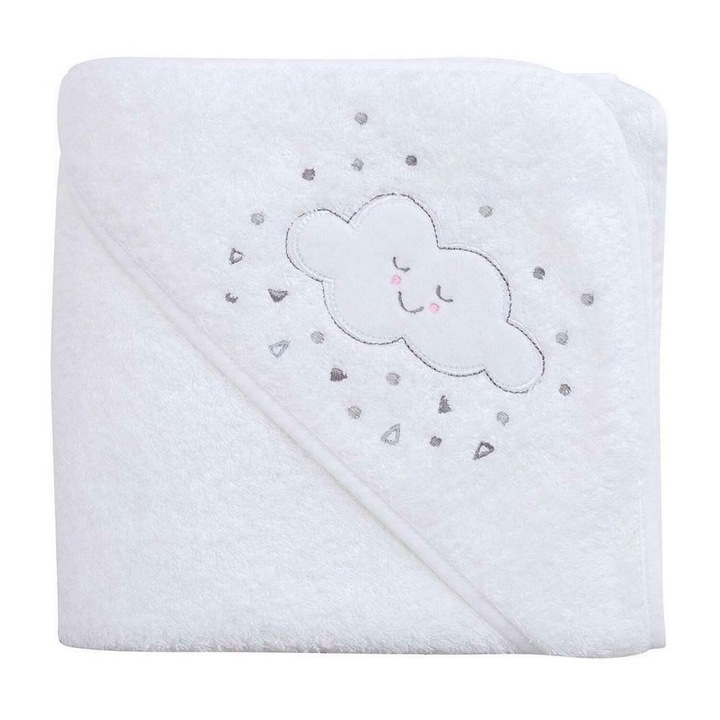 Prosop de baie Clevamama White pentru bebelus si mama