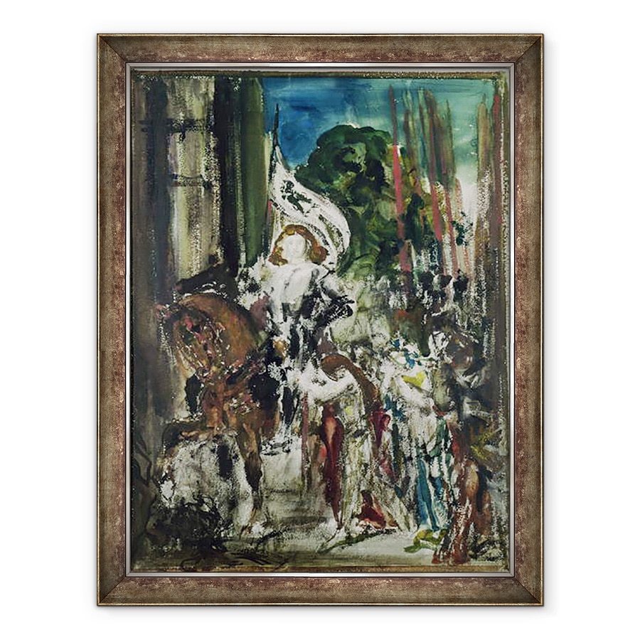 Tablou inramat - Gustave Moreau - Ioana dArc, 70 x 90 cm