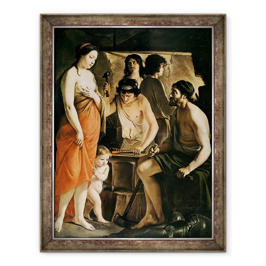 Tablou inramat - Le Nain Brothers - Venus in Forge Vulcan, 70 x 90 cm