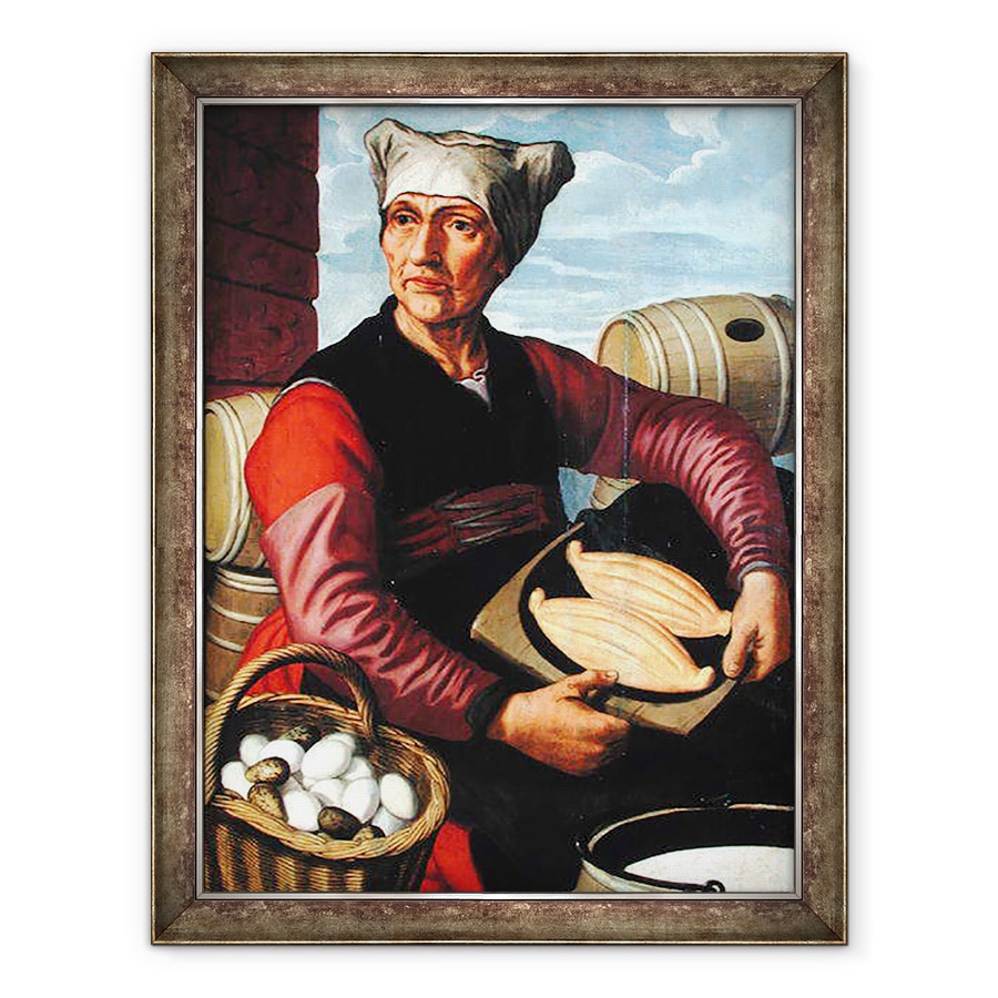 Tablou inramat - Pieter Aertsen - Sotia unui fermier olandez, 60 x 80 cm