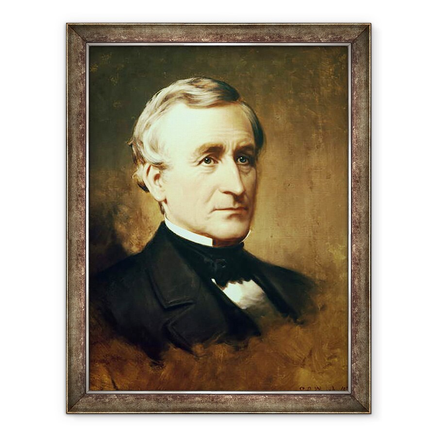 Tablou inramat - Samuel Bell Waugh - Portretul lui Charles Wilkes 1798-1877 1870, 70 x 90 cm