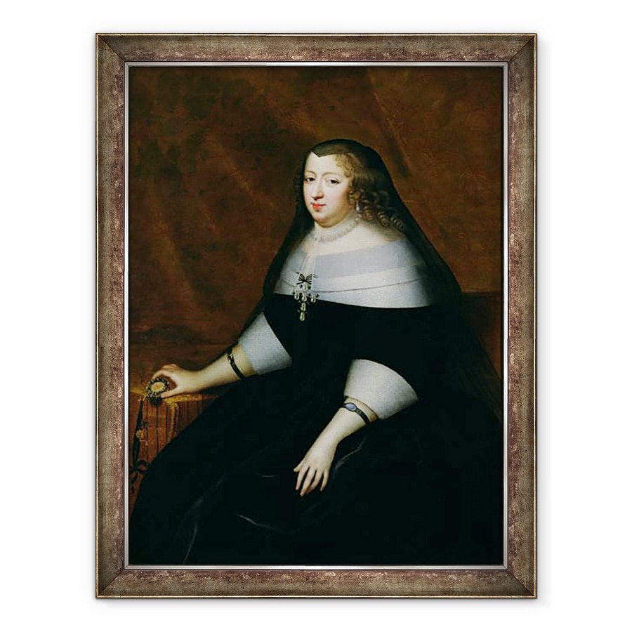 Tablou inramat - Charles Beaubrun - Portret De Anne De Austria 1601-66, 70 x 90 cm
