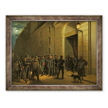 Tablou inramat - Emmanuel Masse - Arestarea generalilor Lecomte si Clement Thomas in timpul comunei din Paris, 60 x 80 cm Tablou inramat - Emmanuel Masse - Arestarea generalilor Lecomte si Clement Thomas in timpul comunei din Paris, 60 x 80 cm