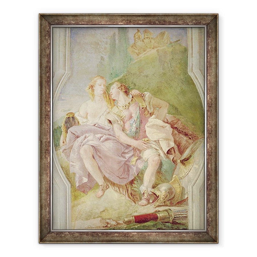 Tablou inramat - Giovanni Battista Tiepolo - Rinaldo Fermecat de Armida, 70 x 90 cm